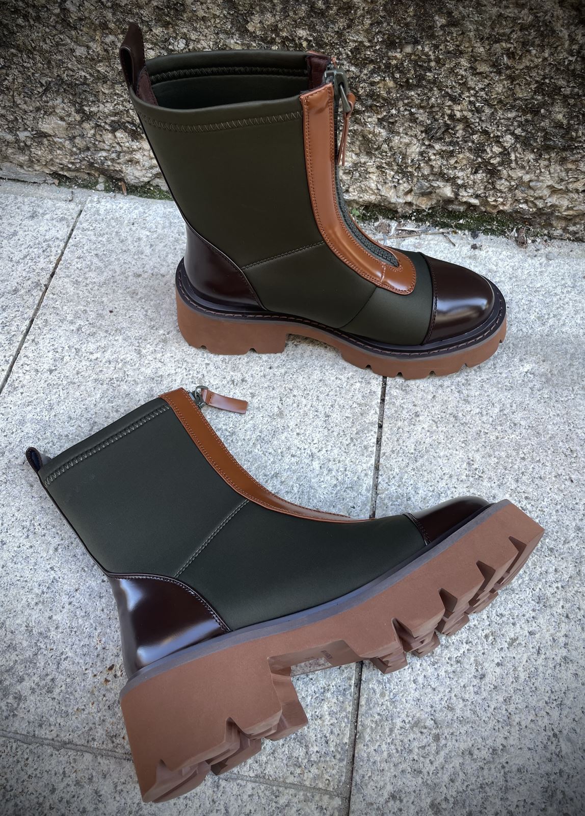 Botín NOA HARMON MANTRA gabardina Multi Khaki - Imagen 3