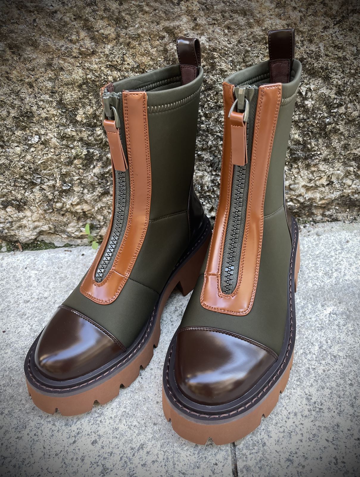 Botín NOA HARMON MANTRA gabardina Multi Khaki - Imagen 4