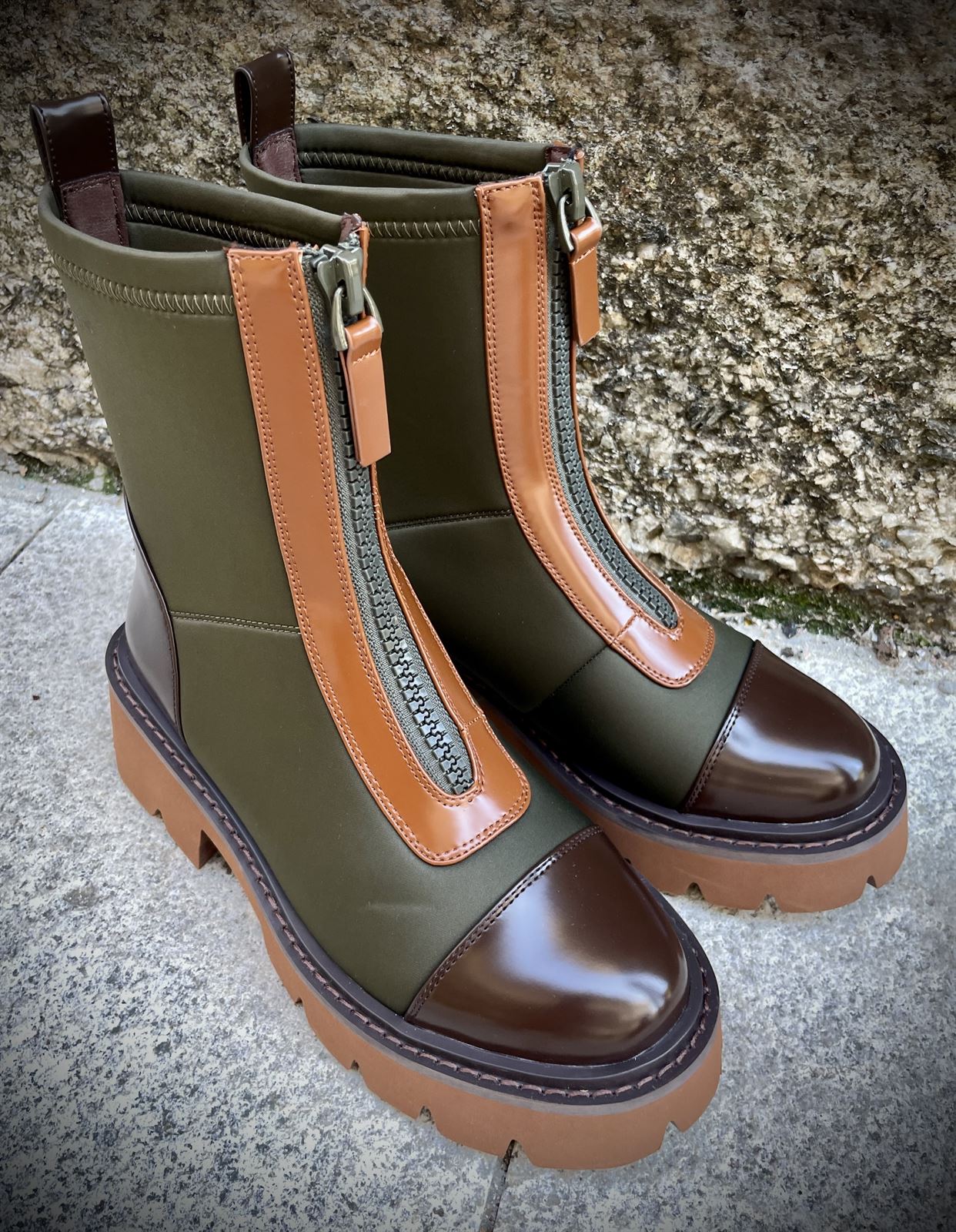 Botín NOA HARMON MANTRA gabardina Multi Khaki - Imagen 5