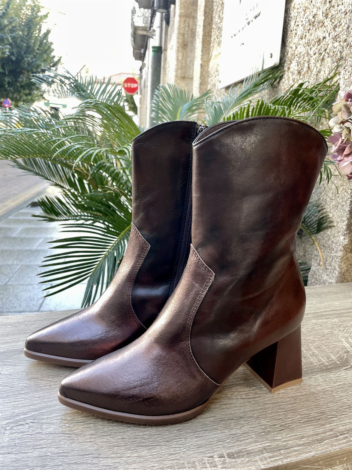 Botin Plumers Menorca campera chocolate - Imagen 5