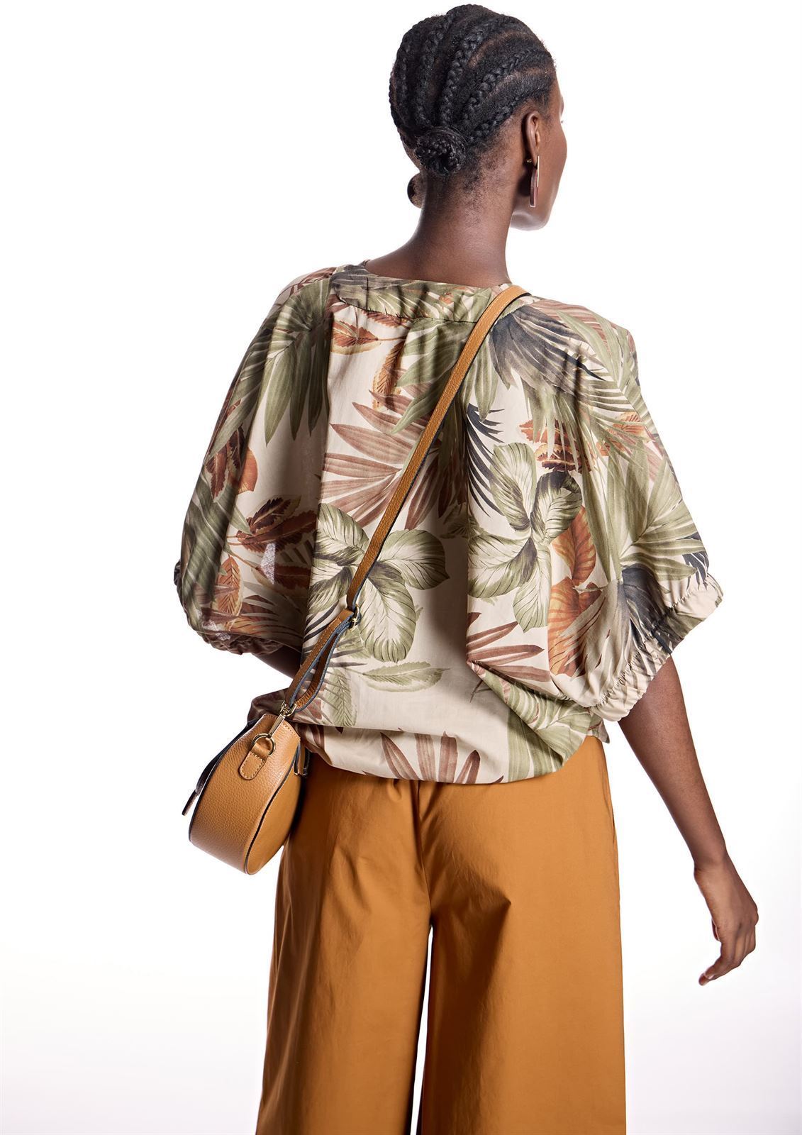 Camisa Alba Conde 2307 estamapado tropical - Imagen 4