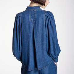 CAMISA Alba Conde 6310 denim manga globo - Imagen 2