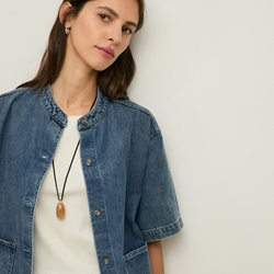 CAMISA DENIM YERSE 44868  azul - Imagen 2