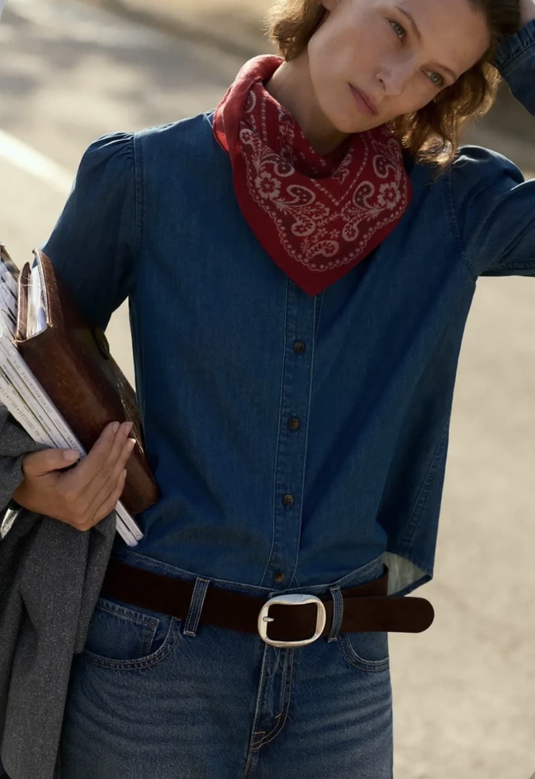 CAMISA ese O ese Ref.: 305240-1070 // C.REDFORD vaquera azul - Imagen 1