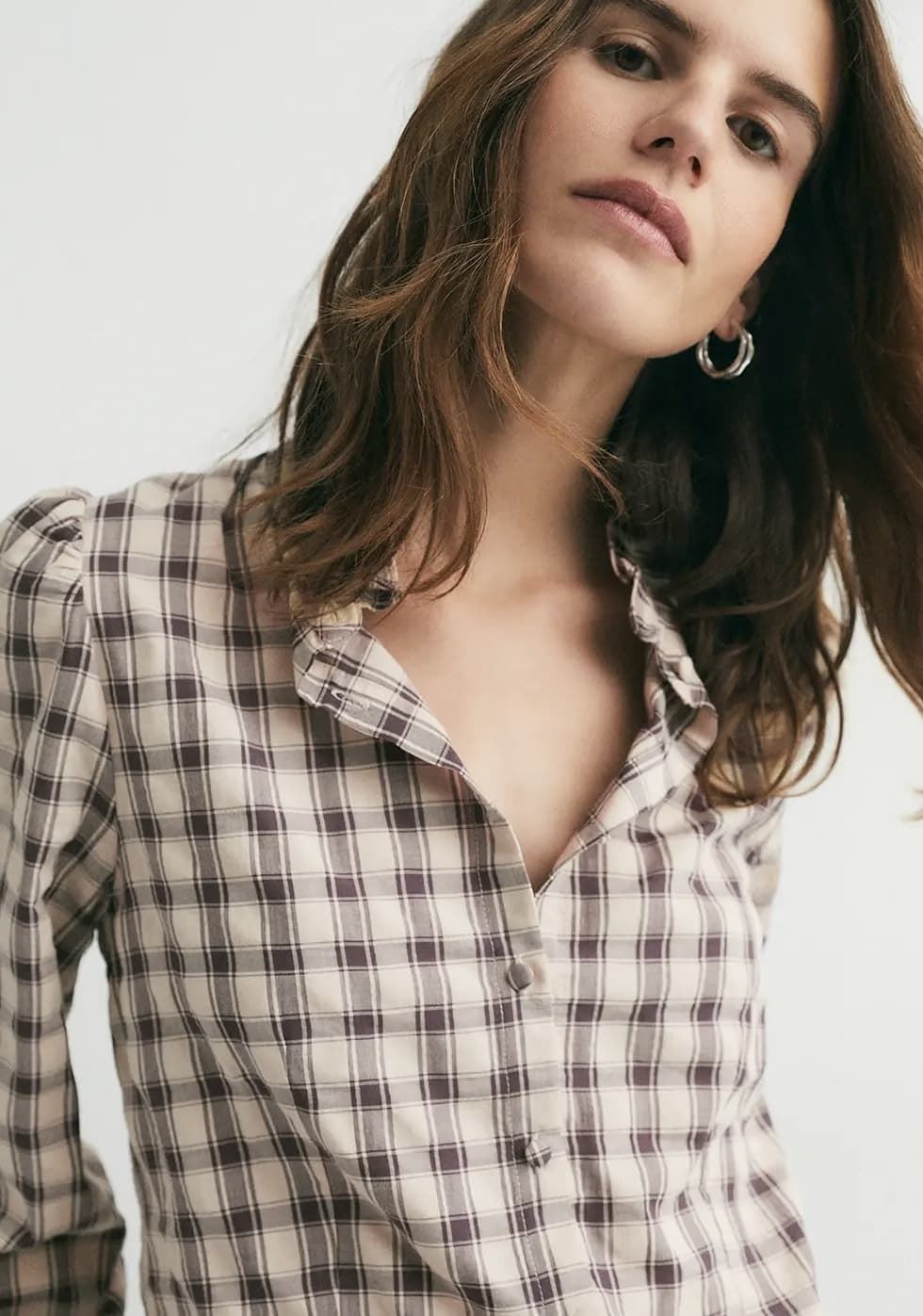 CAMISA ese O ese Ref.: 305564-1200 // C.SALZBURG checas Brown - Imagen 2