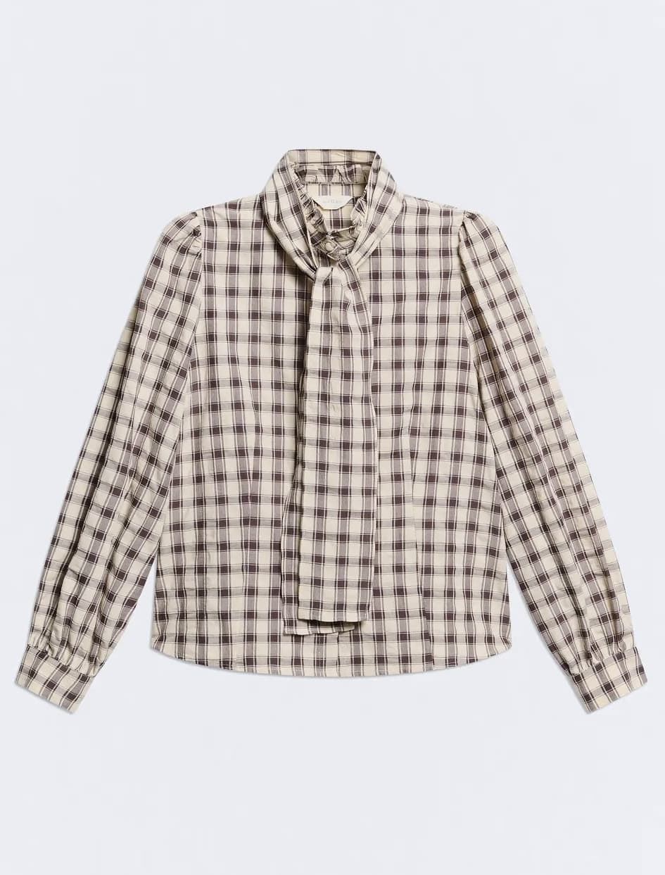 CAMISA ese O ese Ref.: 305564-1200 // C.SALZBURG checas Brown - Imagen 4