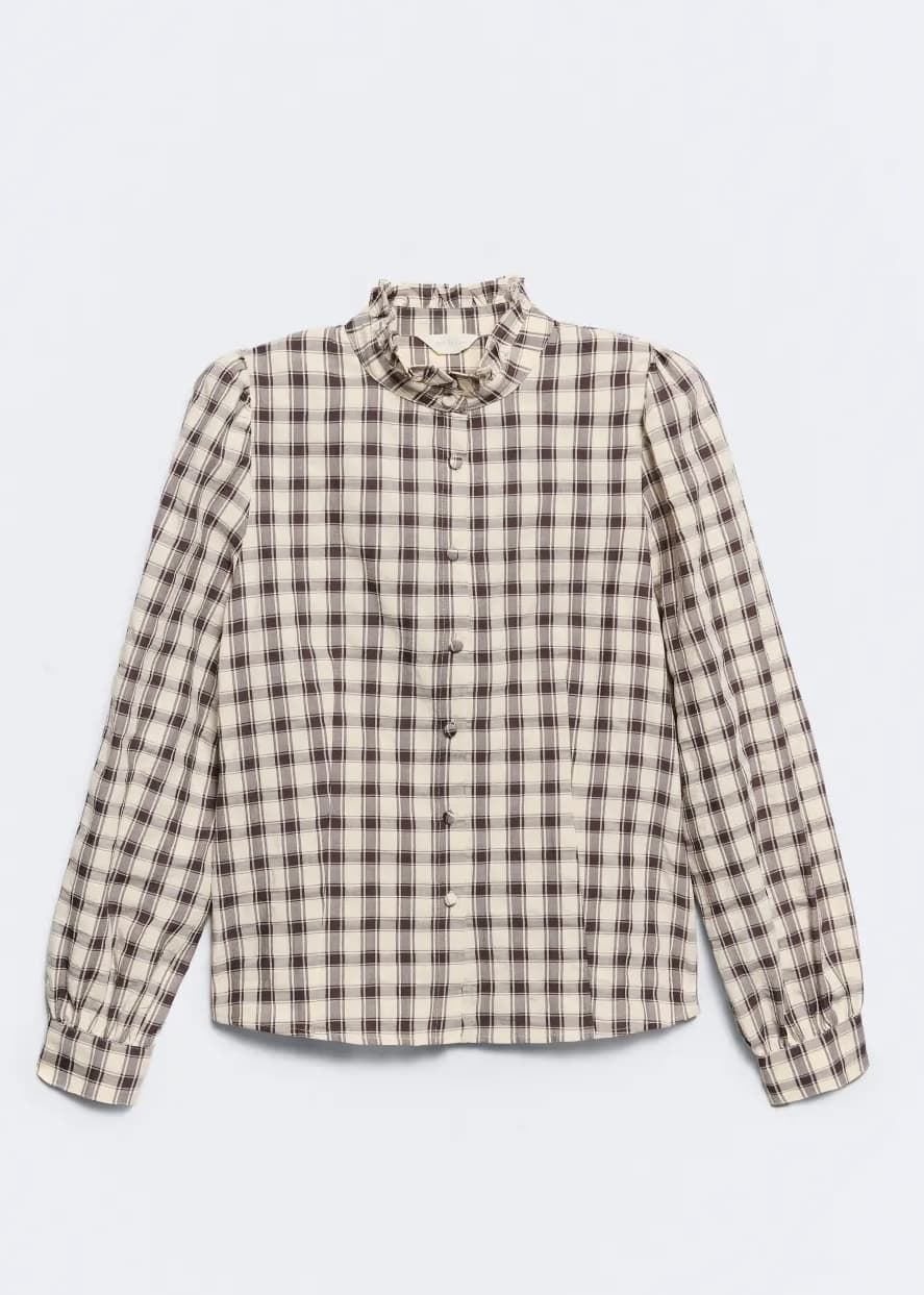 CAMISA ese O ese Ref.: 305564-1200 // C.SALZBURG checas Brown - Imagen 5