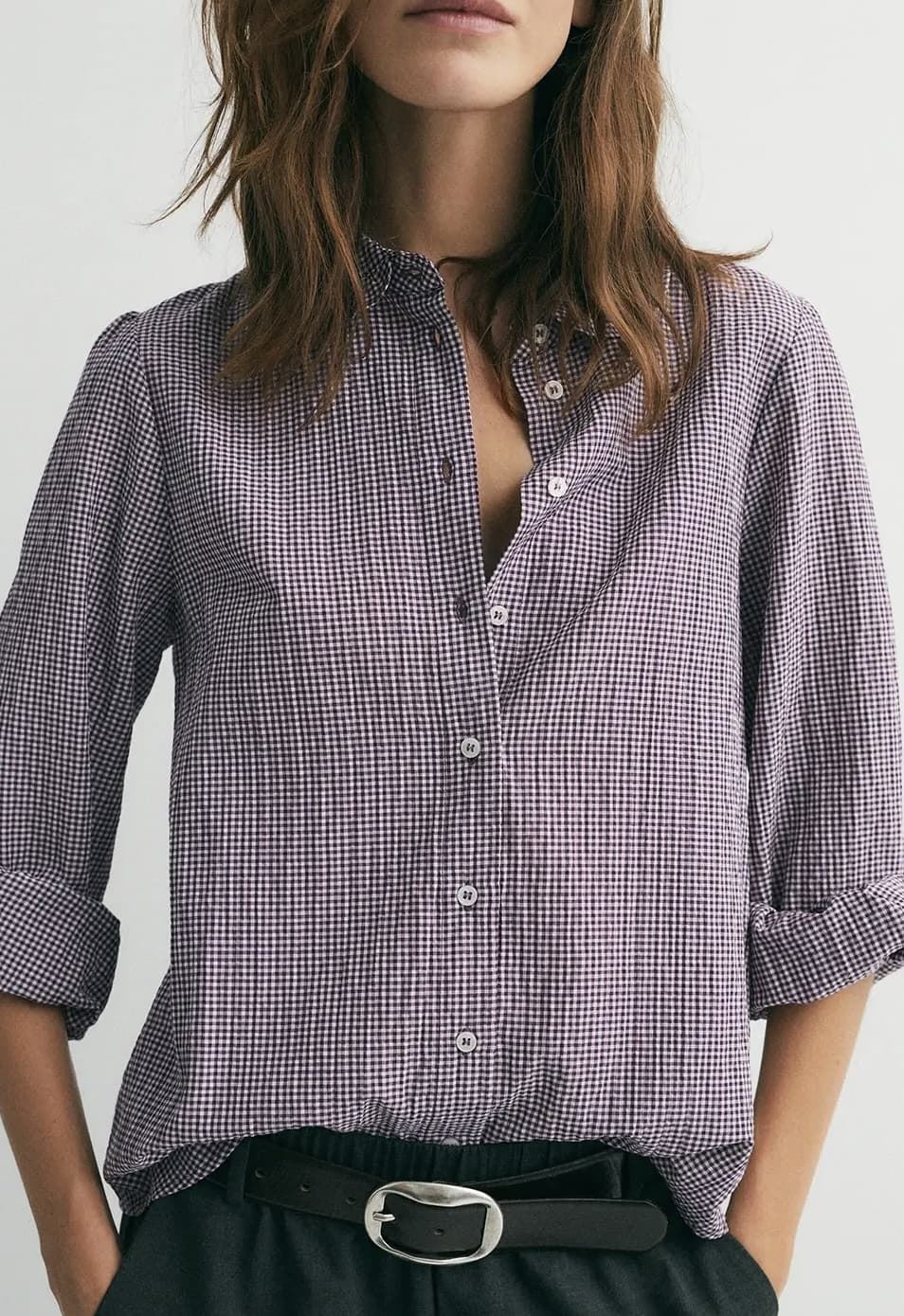 CAMISA ese O ese Ref.: 305582-1080 // C.MEDINE vivhy aubergine - Imagen 2