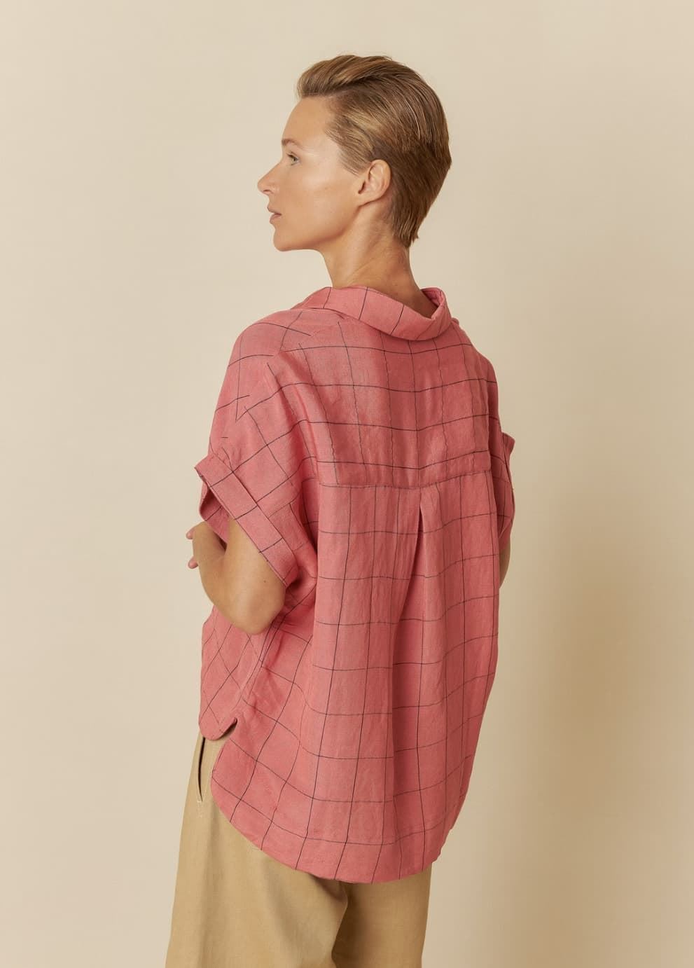 Camisa Indi & Cold 221 cuadro ventana sandia. - Imagen 1