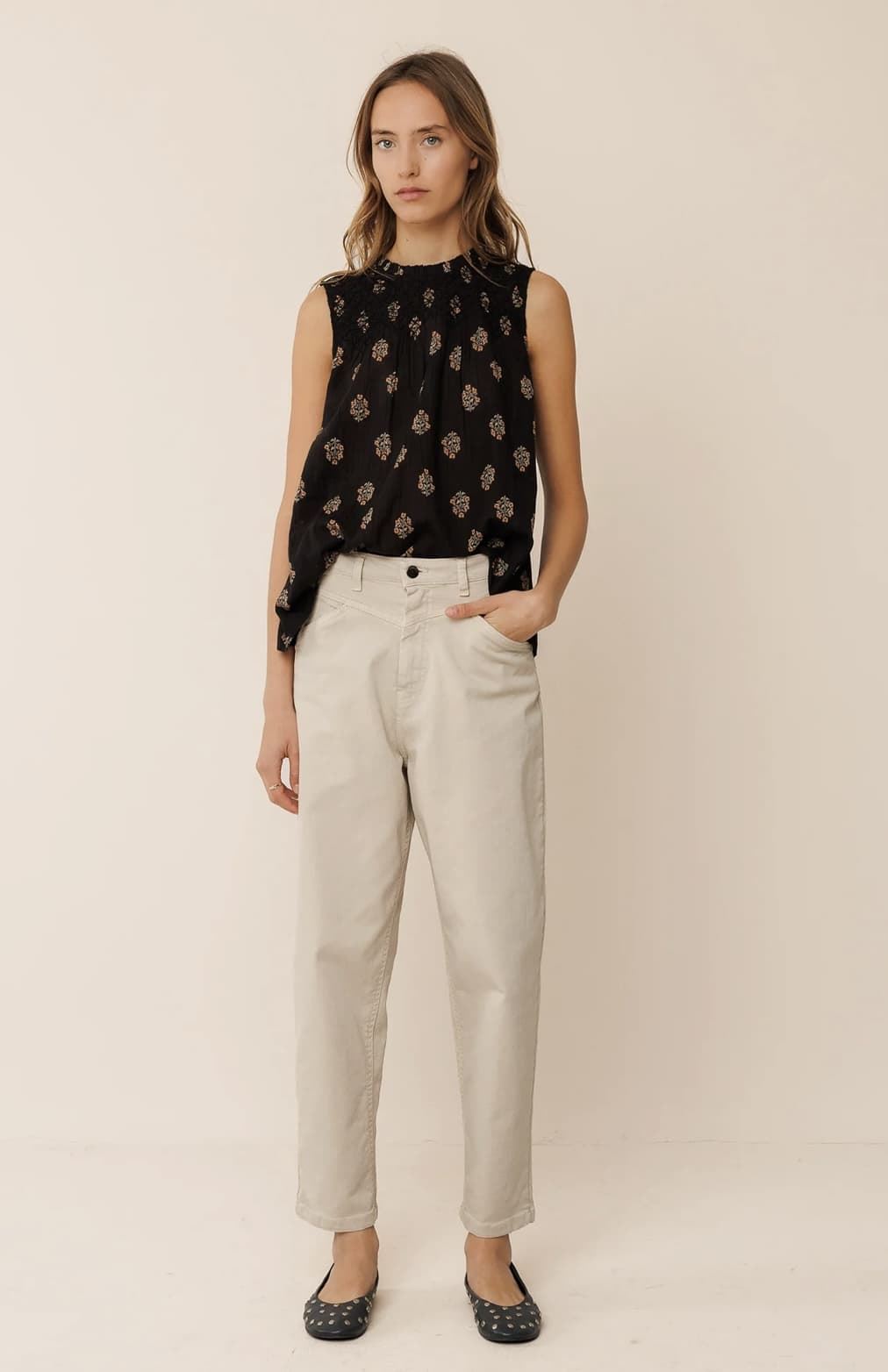 Camisa Indi & Cold AD 176 smok manual print negro - Imagen 1