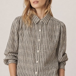 CAMISA Indi & Cold AD133 bordados a contraste negro - Imagen 2