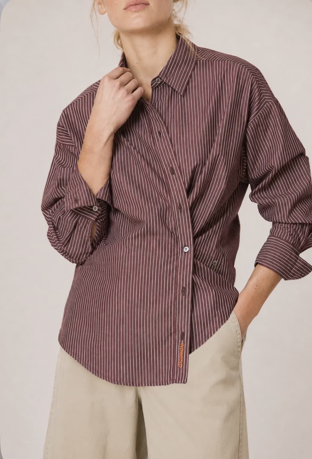 CAMISA IndI & Cold AD155 Raya masculina multiposición berenjena - Imagen 2