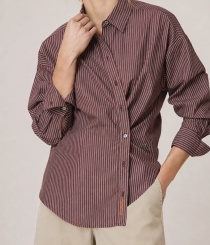 CAMISA IndI & Cold AD155 Raya masculina multiposición berenjena - Imagen 2