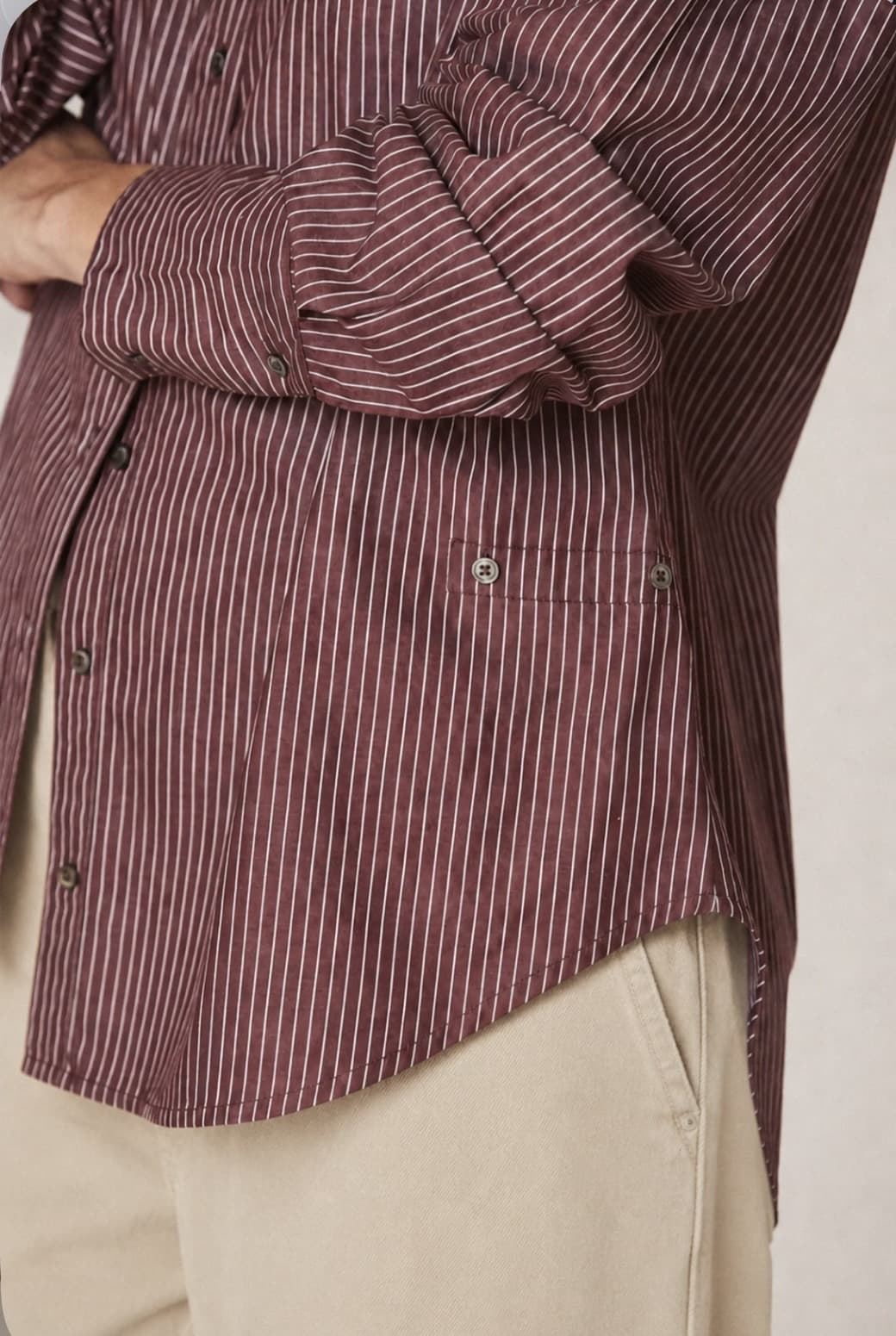 CAMISA IndI & Cold AD155 Raya masculina multiposición berenjena - Imagen 5