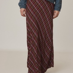 CAMISA Indi & Cold BK312 larga cuadros multicolor Burdeos - Imagen 1