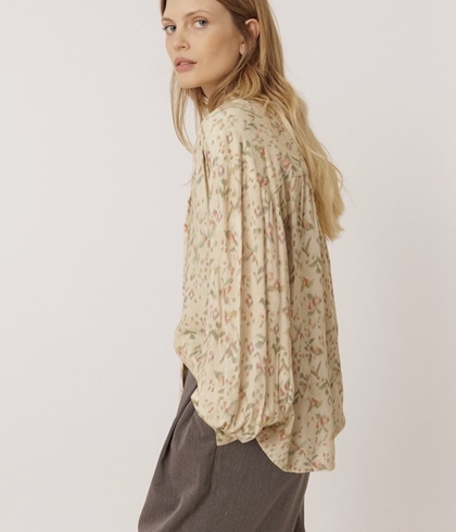 CAMISA IndI & Cold KI123 Oversize pañuelo, crudo - Imagen 1