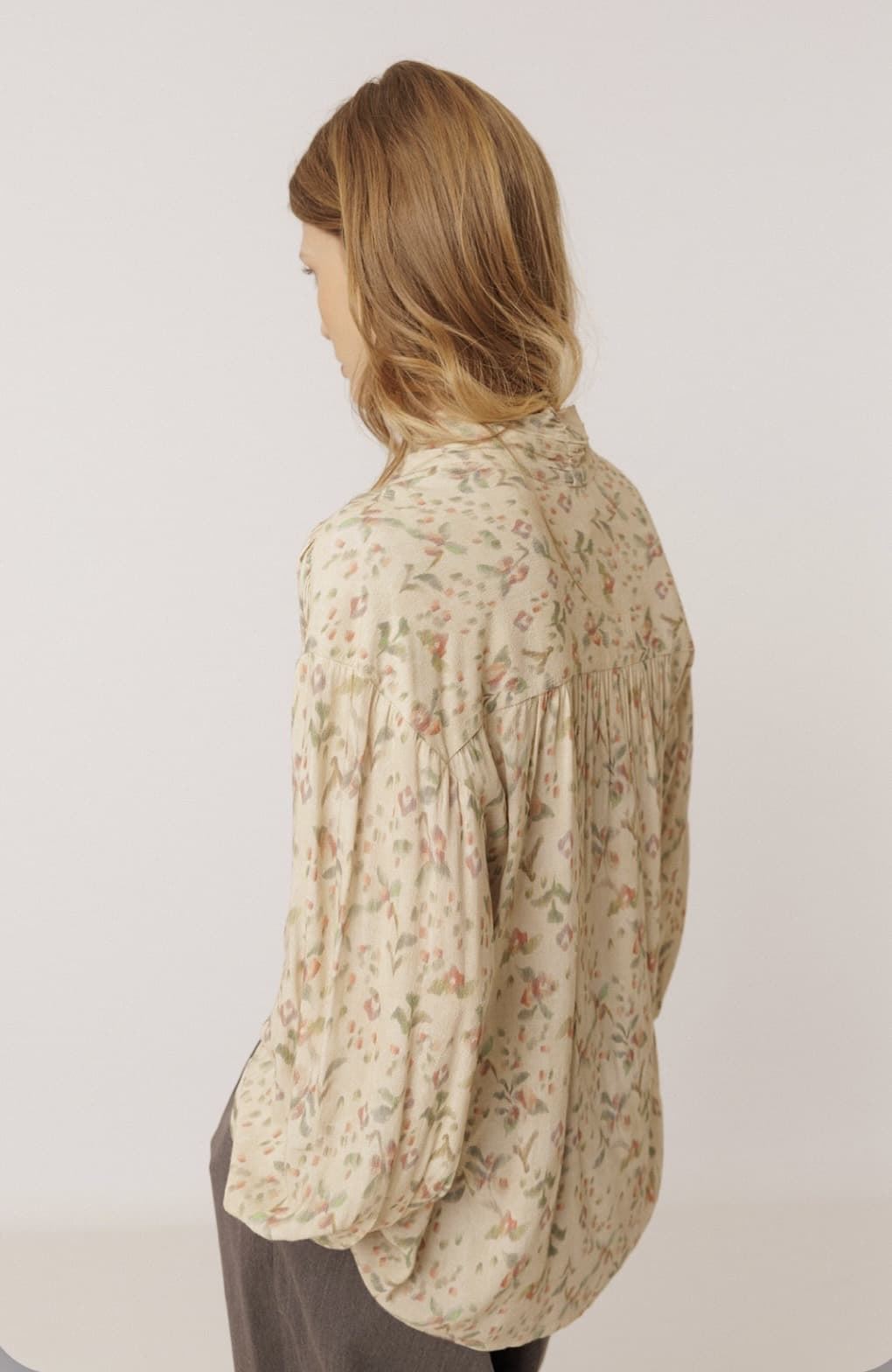 CAMISA IndI & Cold KI123 Oversize pañuelo, crudo - Imagen 2