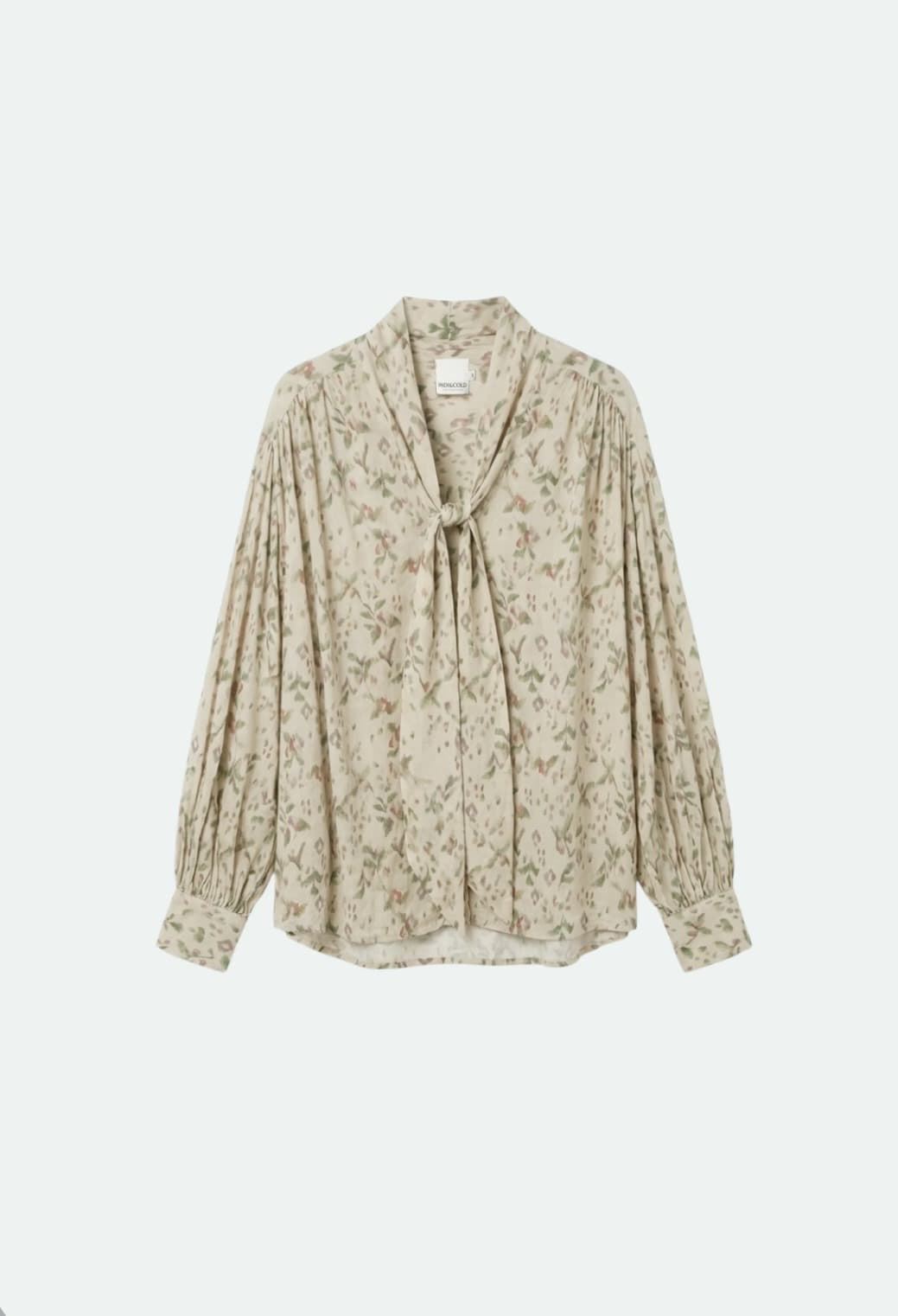 CAMISA IndI & Cold KI123 Oversize pañuelo, crudo - Imagen 5