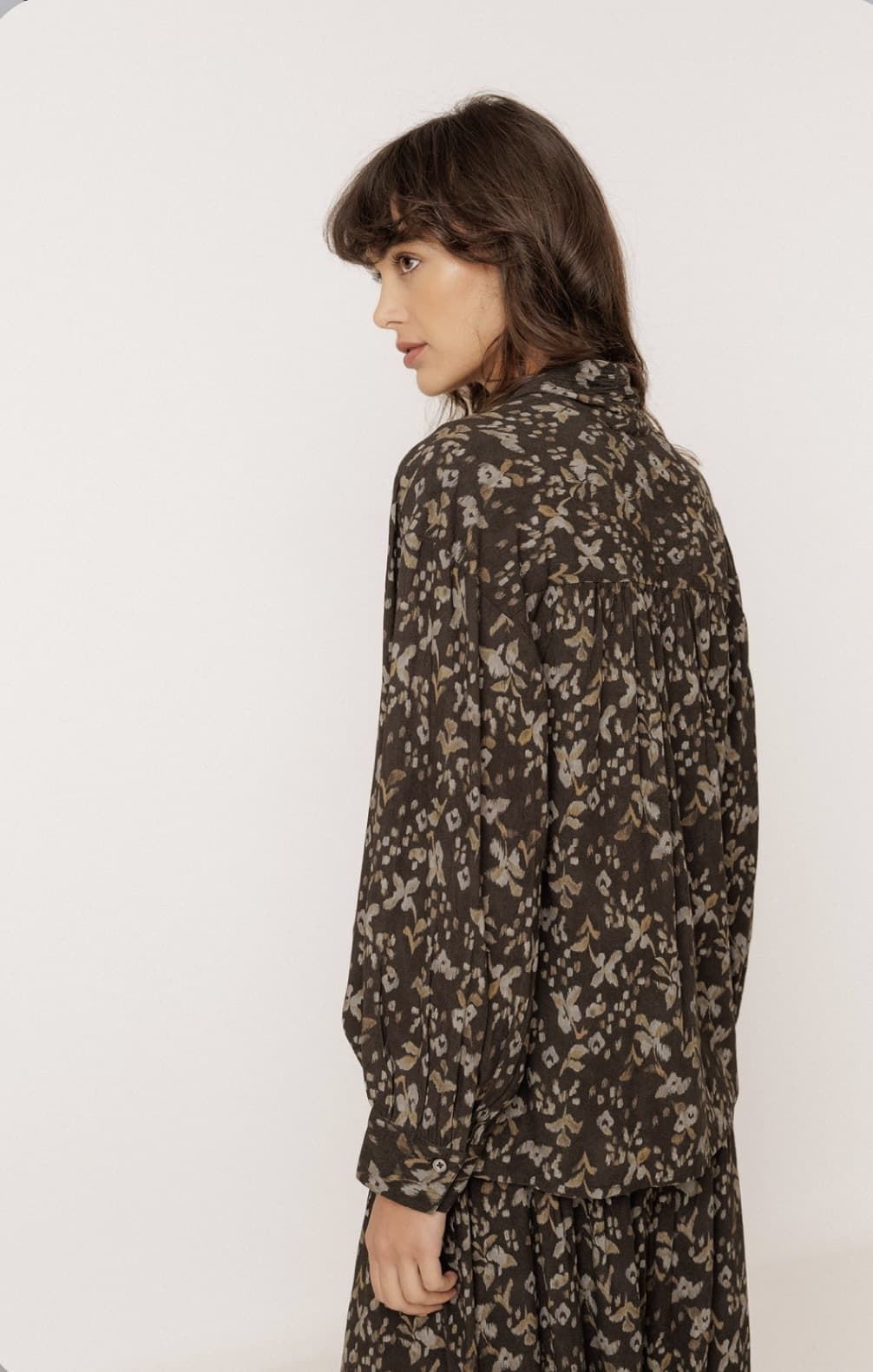 CAMISA IndI & Cold KI123 Oversize pañuelo, negro crudo negro - Imagen 2