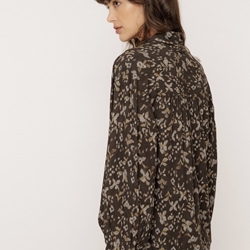 CAMISA IndI & Cold KI123 Oversize pañuelo, negro crudo negro - Imagen 2