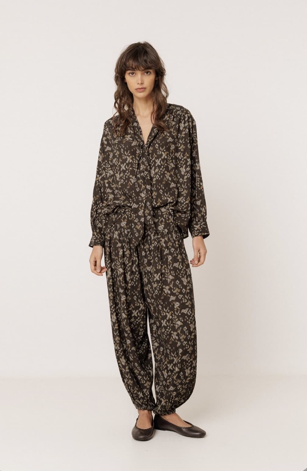 CAMISA IndI & Cold KI123 Oversize pañuelo, negro crudo negro - Imagen 4