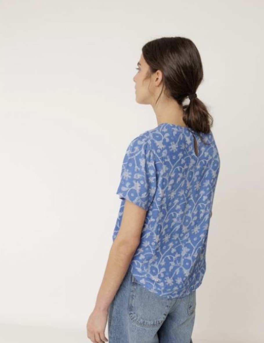 Camisa Indi & Cold manga corta azul británico - Imagen 1