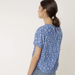 Camisa Indi & Cold manga corta azul británico - Imagen 1