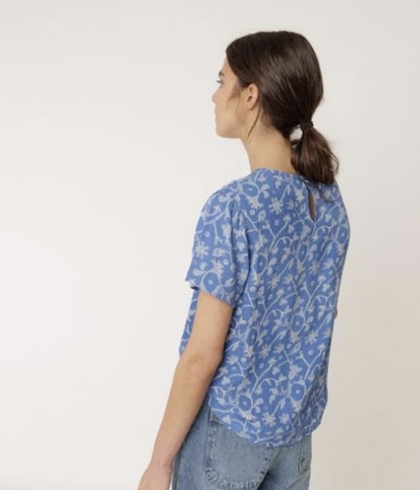 Camisa Indi & Cold manga corta azul británico - Imagen 1