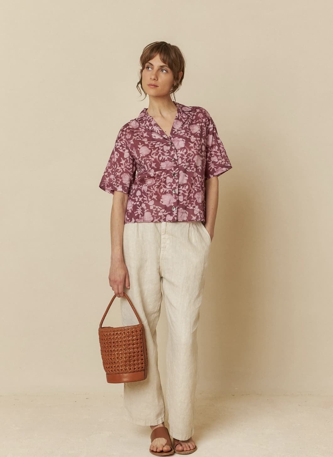 Camisa Indi & Cold MC180 malva - Imagen 4