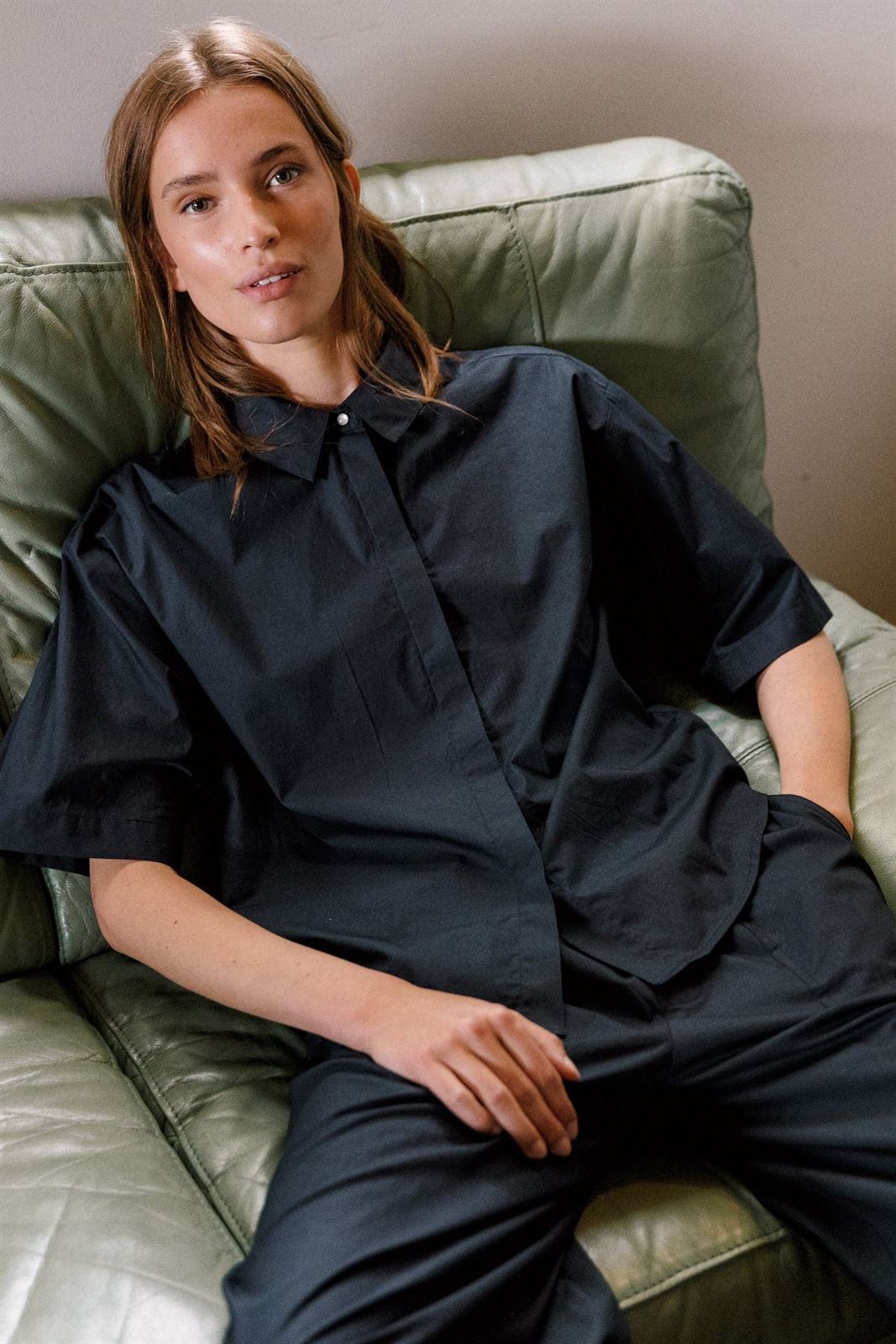 Camisa Indi & Cold Popelin lisa REF. AD100S - Imagen 1