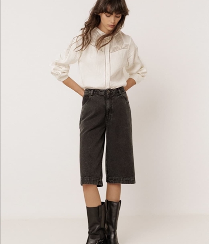 CAMISA Indi & Cold REF. BK450 Combinada puntillas Crudo - Imagen 1