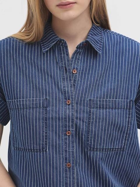 Camisa Nice Things vaquera rayas - Imagen 5