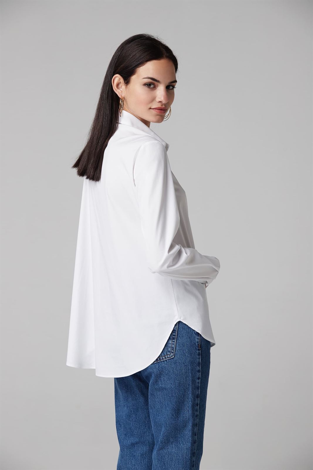 Camisa Oky amplia popelín stretch - Imagen 2