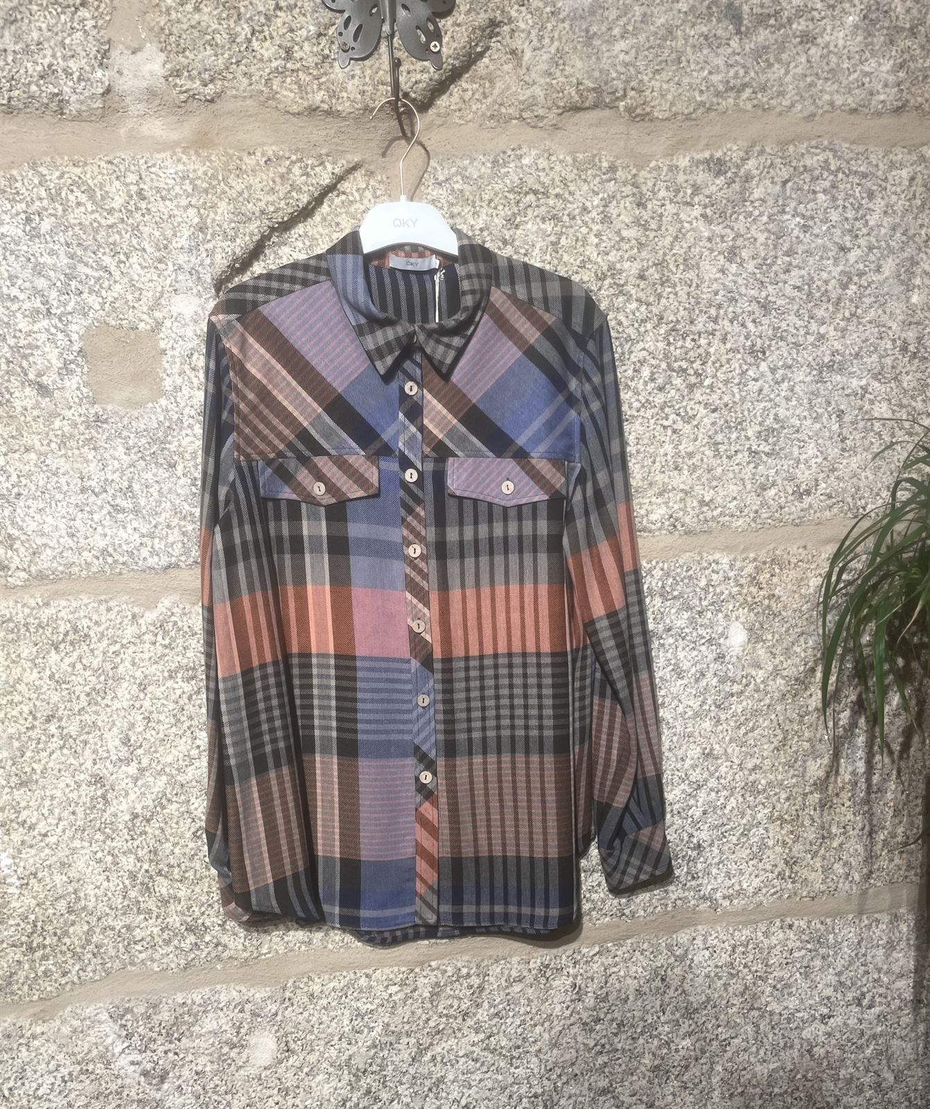 Camisa oky cuadros canesú - Imagen 2