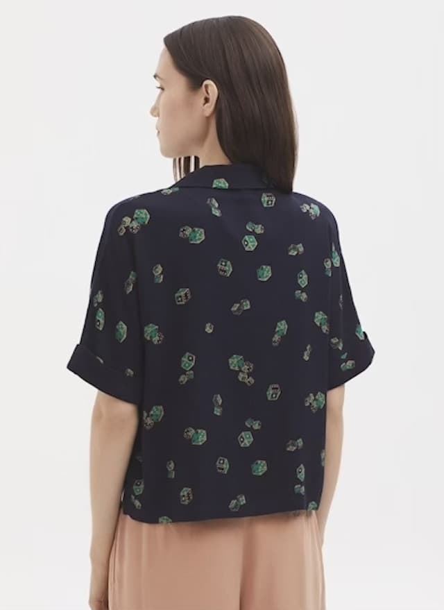 Camisa  Things Dice manga corta game dados azul - Imagen 2