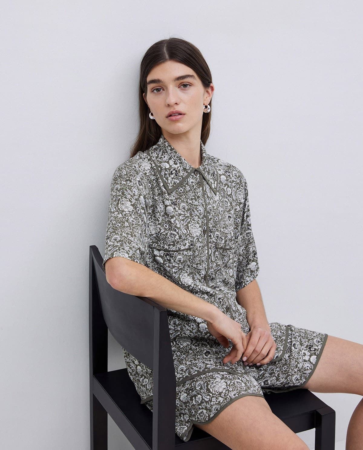 CAMISA Yerse Ref. 42870 FLUIDA FLORAL CAQUI - Imagen 2