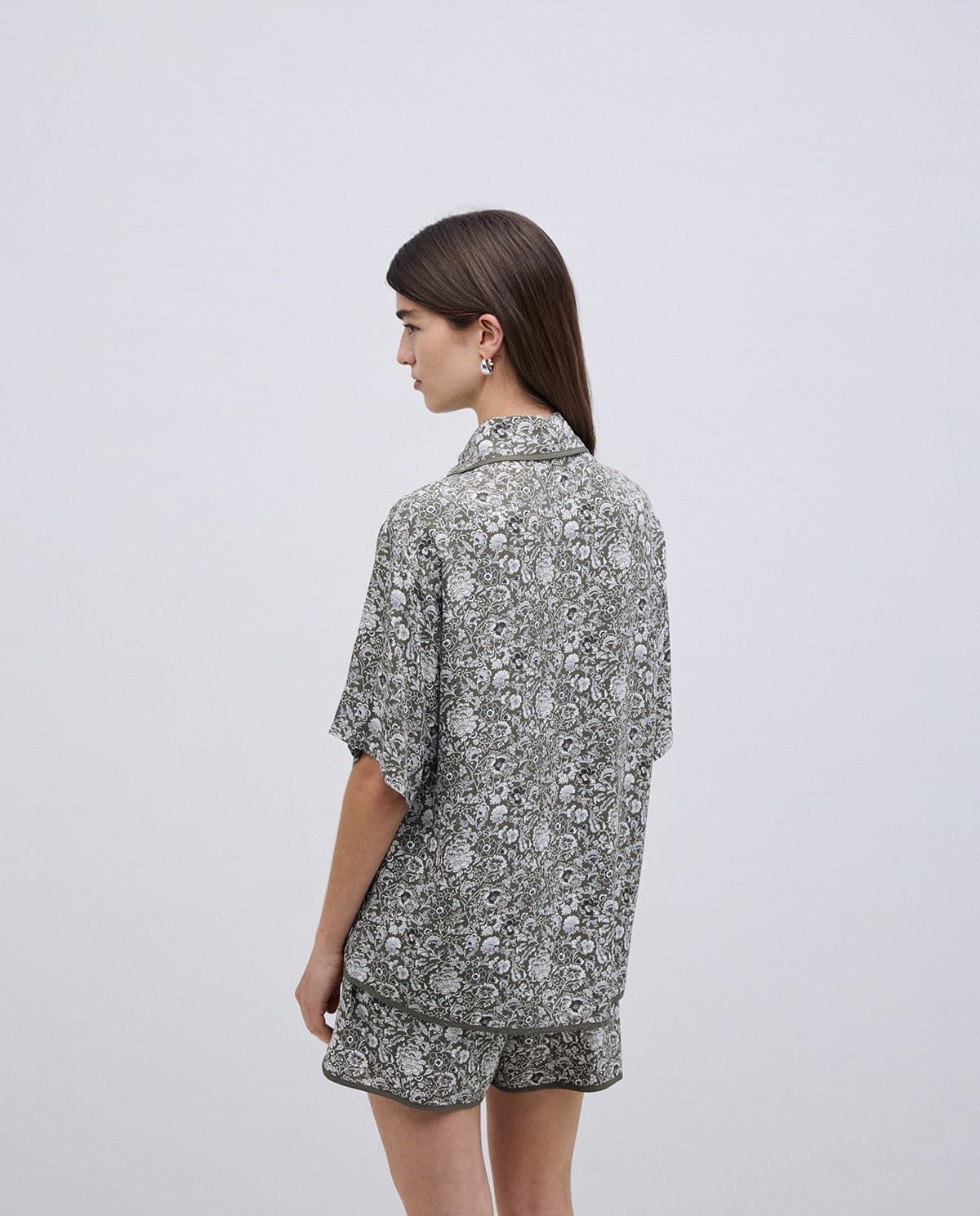 CAMISA Yerse Ref. 42870 FLUIDA FLORAL CAQUI - Imagen 4
