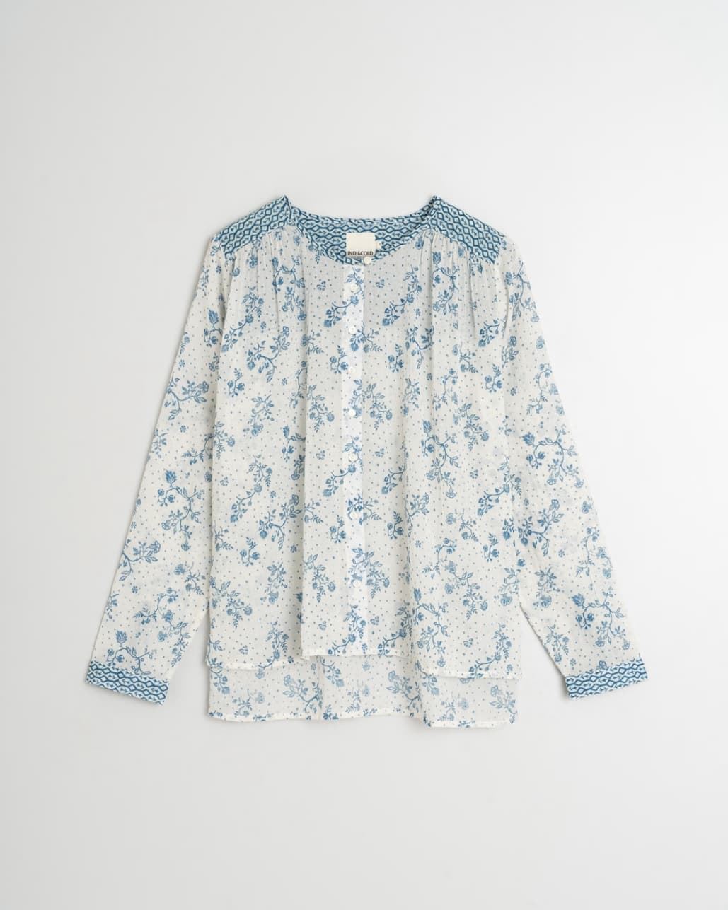 CamisaIndi & Cold 170 PATCH  VERA crudo azul - Imagen 5