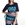 Camiseta Alba Conde 1807 estampada multicolor mangas negra - Imagen 2