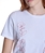 Camiseta Alba Conde 1812 blanca flores teja - Imagen 1