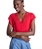 Camiseta Alba Conde 2802 aberturas escote roja - Imagen 1