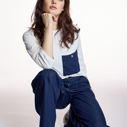 CAMISETA  Alba Conde 5802 CON BOLSILLO BLANCA - Imagen 2