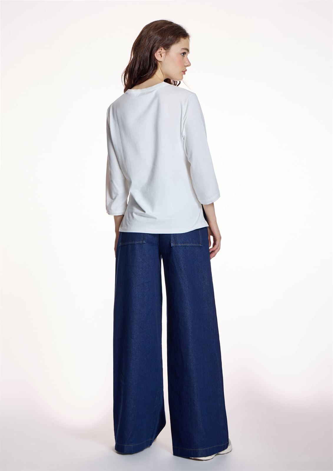 CAMISETA  Alba Conde 5802 CON BOLSILLO BLANCA - Imagen 3