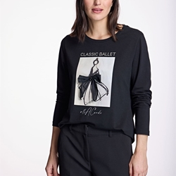 Camiseta Alba Conde ballet negra - Imagen 1