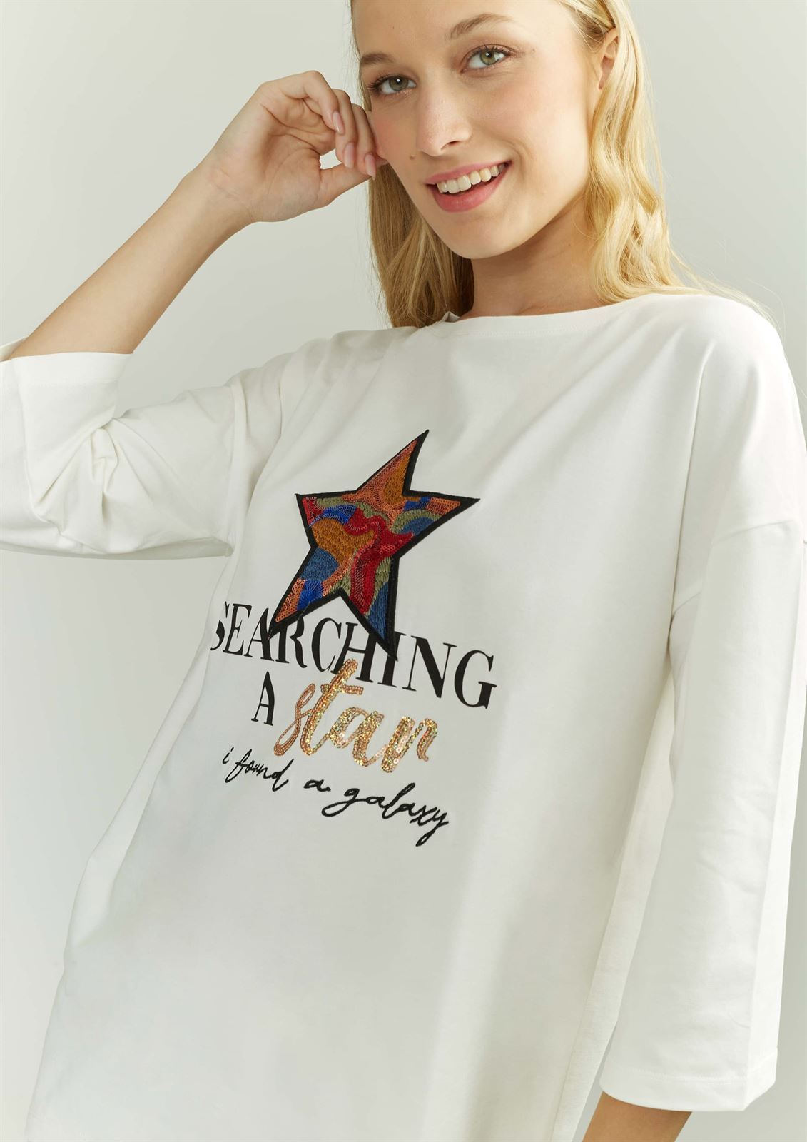 Camiseta Alba Conde estrella blanca - Imagen 5