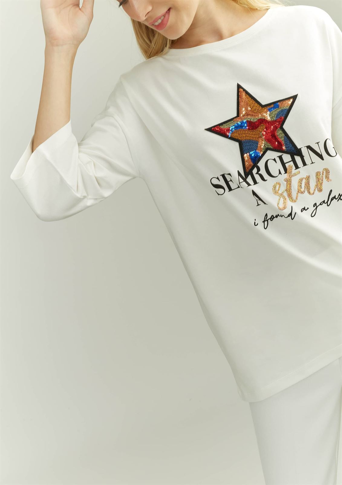 Camiseta Alba Conde estrella blanca - Imagen 6