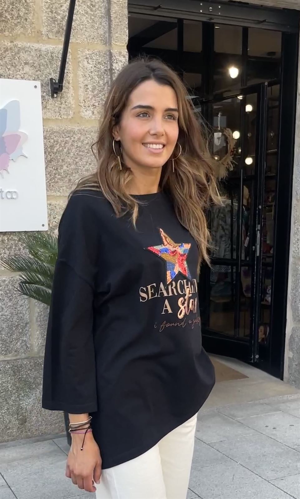 Camiseta Alba Conde estrella negra - Imagen 5