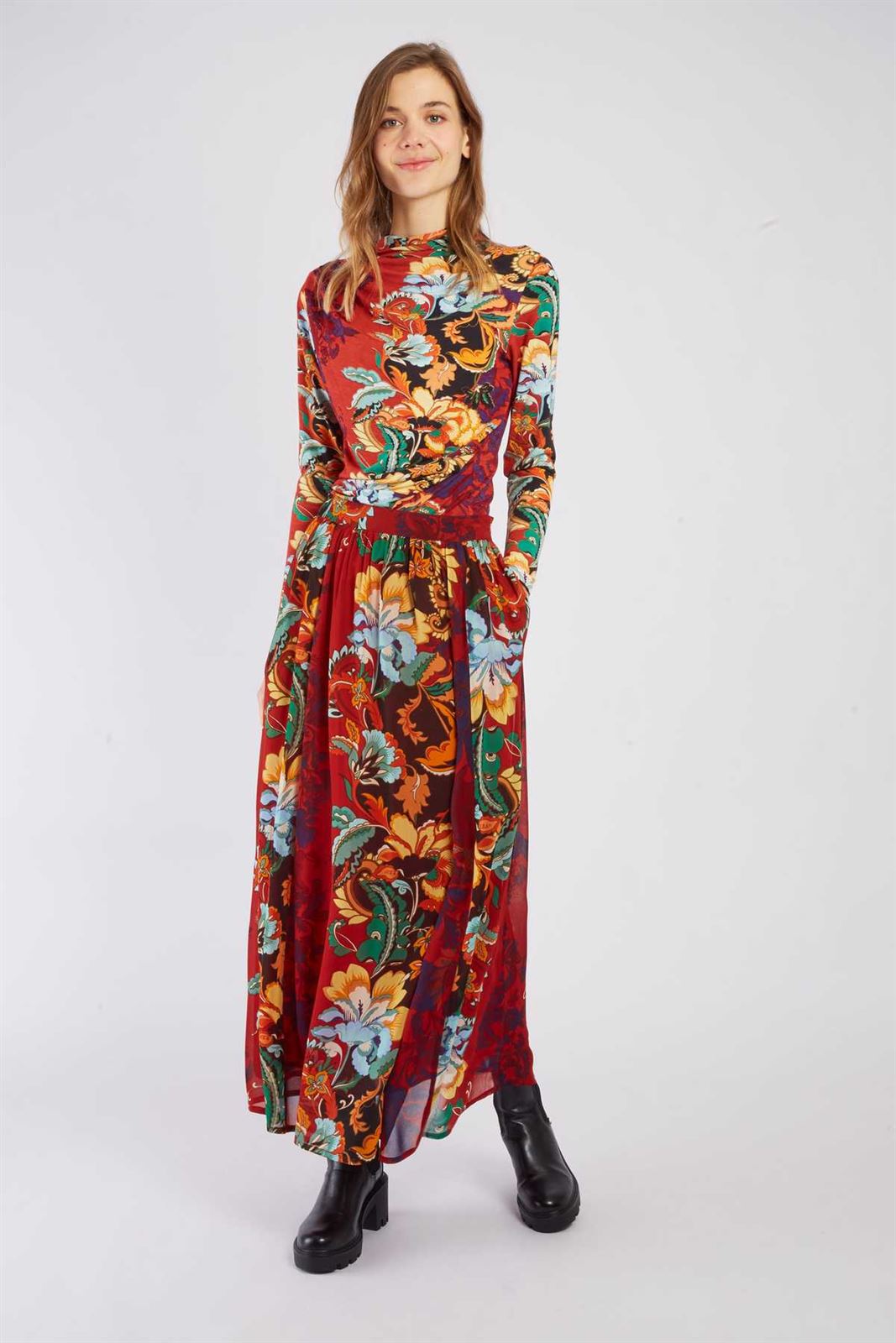 Camiseta Derhy HAMILTON Estampado tonos teja - Imagen 3