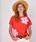 Camiseta Derhy Lorraine roja flor - Imagen 1