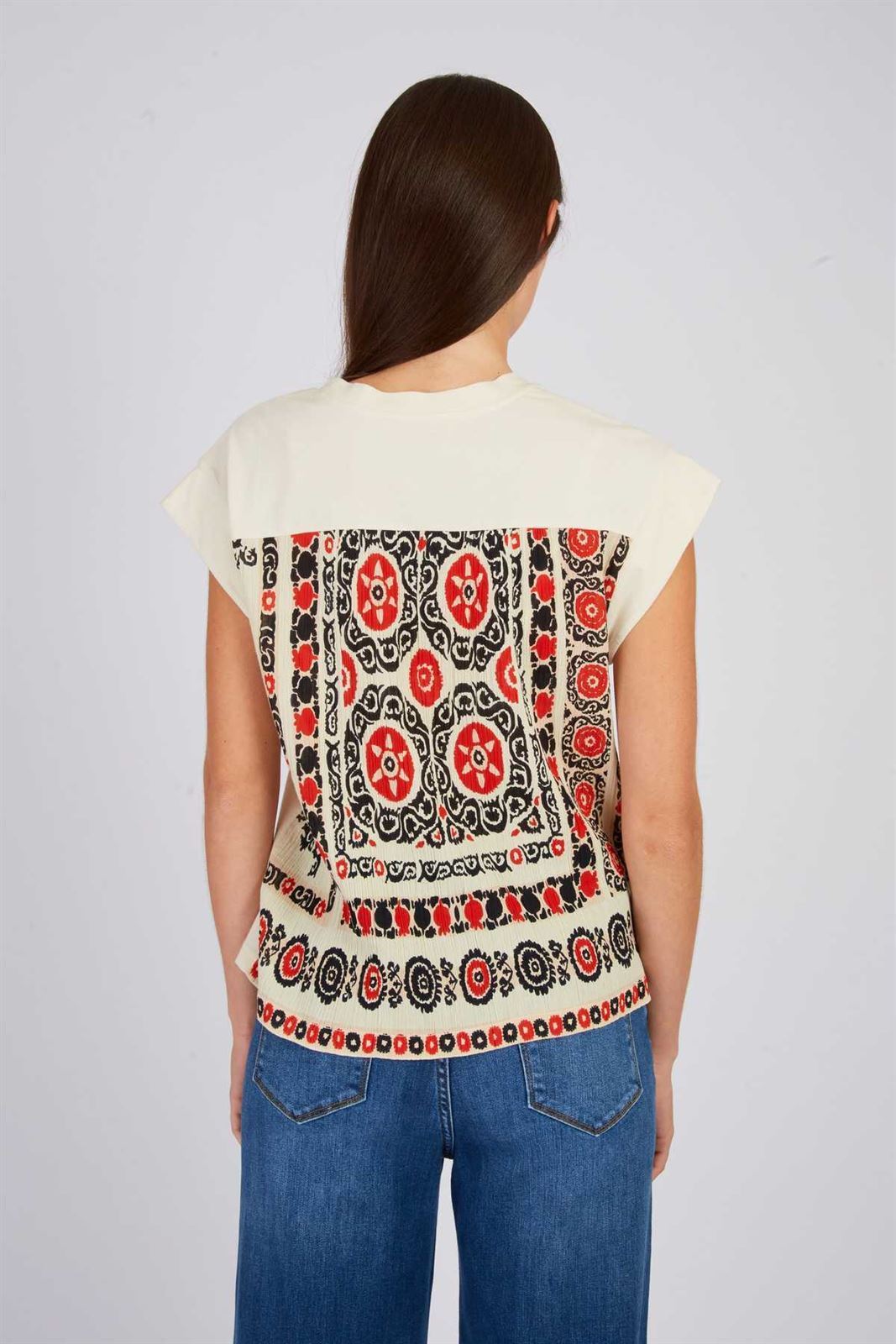 Camiseta Derhy ZALAMA cruda - Imagen 1